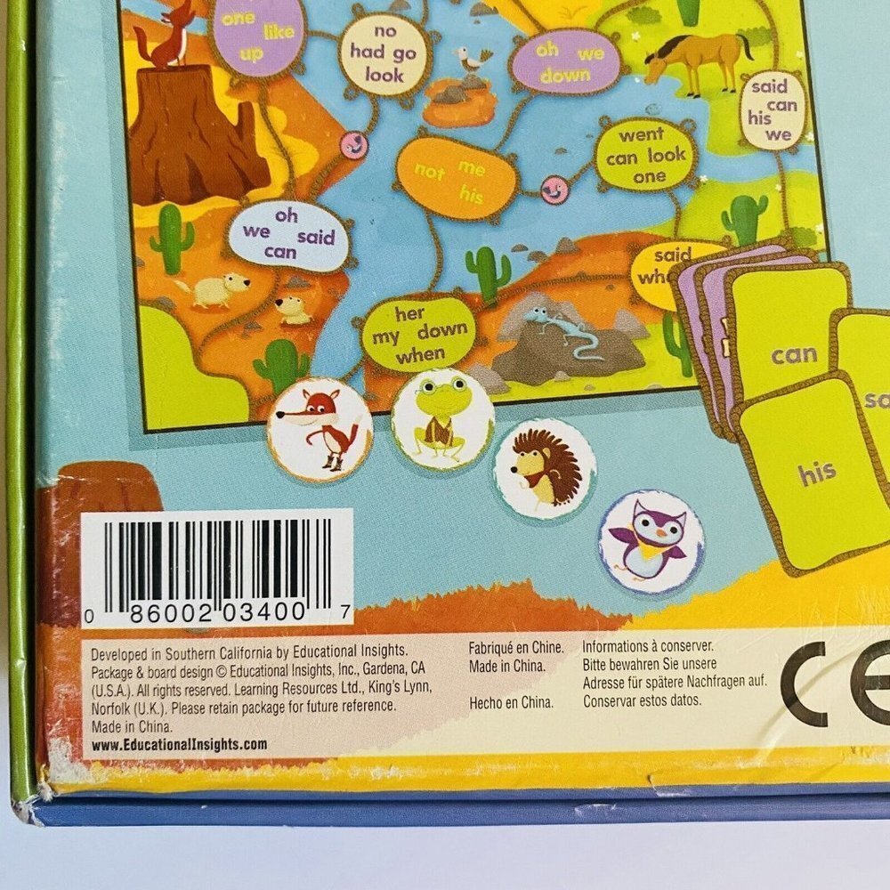 Reading Roundup! Eco Friendly Word Play Board Game Basic Building Block Words - Picture 10 of 11